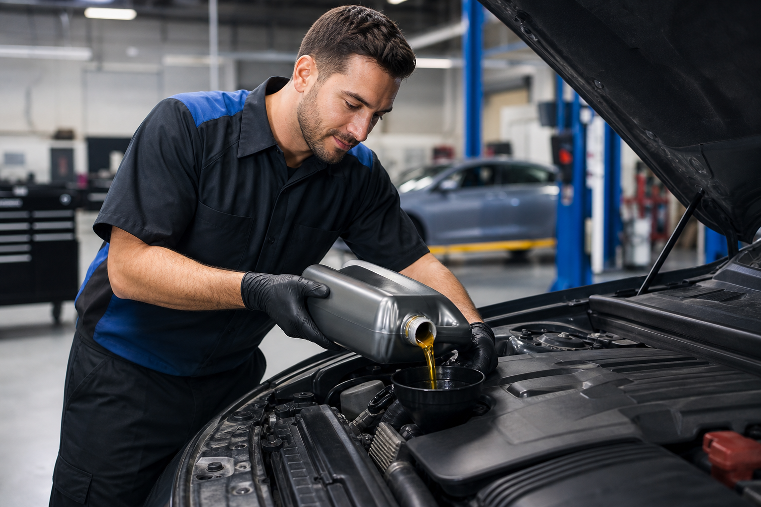 Auto repair and maintenance service in progress at San Juan Auto Smog