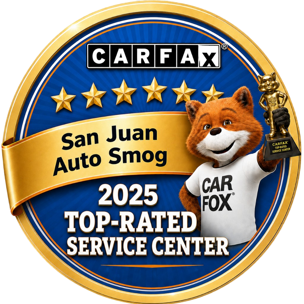 CARFAX 2025 Top-Rated Service Center — San Juan Auto Smog